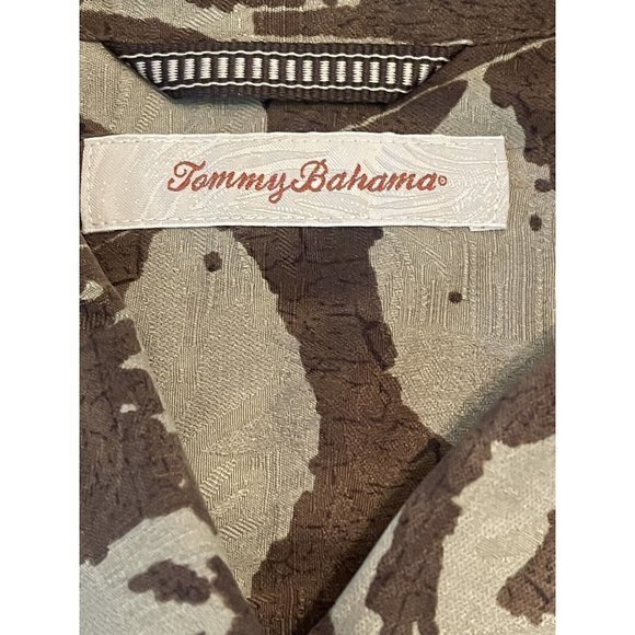 Tommy Bahama Hawaiian Palm Trees XXL Silk Shirt - Picture 5 of 6